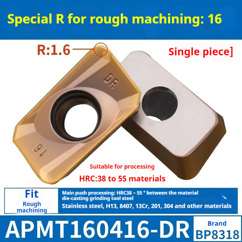 2037-CNC milling cutter APMT1135 special carbide 1604 milling cutter for cast iron r0.8 rough milling coated inserts Shandong Denso Pricision Tools Co.,Ltd.